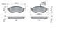 Set placute frana BOSCH 0 986 494 111