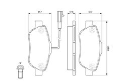 Set placute frana BOSCH 0 986 494 114
