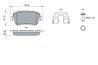 Set placute frana BOSCH 0 986 494 125