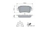 Set placute frana BOSCH 0 986 494 126