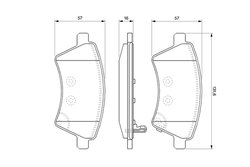 Set placute frana BOSCH 0 986 494 129