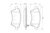 Set placute frana BOSCH 0 986 494 129
