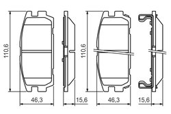 Set placute frana BOSCH 0 986 494 137