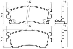 Set placute frana BOSCH 0 986 494 144