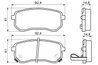 Set placute frana BOSCH 0 986 494 145
