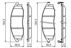 SET PLACUTE FRANA BOSCH 0 986 494 152 - Compatibil cu NISSAN