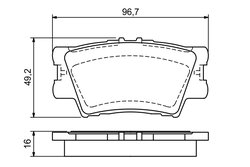 SET PLACUTE FRANA BOSCH 0 986 494 154 - Compatibil cu TOYOTA