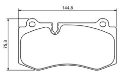 Set placute frana BOSCH 0 986 494 167