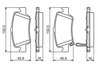 SET PLACUTE FRANA BOSCH 0 986 494 182 - Compatibil cu TOYOTA