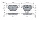 SET PLACUTE FRANA BOSCH 0 986 494 191 - Compatibil cu BMW