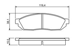 SET PLACUTE FRANA BOSCH 0 986 494 208 - Compatibil cu SUZUKI