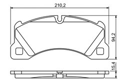 Set placute frana BOSCH 0 986 494 206