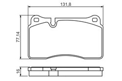 Set placute frana BOSCH 0 986 494 207