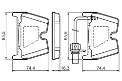 Set placute frana BOSCH 0 986 494 216