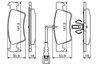 Set placute frana BOSCH 0 986 494 219