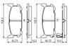 Set placute frana BOSCH 0 986 494 226