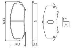 Set placute frana BOSCH 0 986 494 241