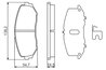 Set placute frana BOSCH 0 986 494 241