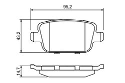 Set placute frana BOSCH 0 986 494 247