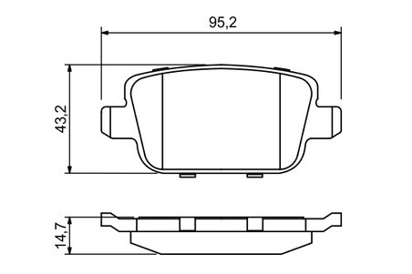 Set placute frana BOSCH 0 986 494 247