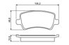 Set placute frana BOSCH 0 986 494 248