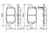 Set placute frana BOSCH 0 986 494 255
