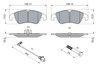 Set placute frana BOSCH 0 986 494 259