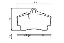 Set placute frana BOSCH 0 986 494 265