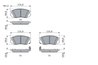 SET PLACUTE FRANA BOSCH 0 986 494 279 - Compatibil cu CHEVROLET, OPEL, SAAB, VAUXHALL