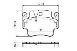 SET PLACUTE FRANA BOSCH 0 986 494 281 - Compatibil cu PORSCHE