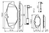 SET PLACUTE FRANA BOSCH 0 986 494 285 - Compatibil cu MERCEDES-BENZ
