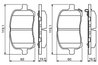 SET PLACUTE FRANA BOSCH 0 986 494 306 - Compatibil cu OPEL