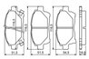 Set placute frana BOSCH 0 986 494 333