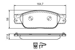 SET PLACUTE FRANA BOSCH 0 986 494 355 - Compatibil cu JAGUAR