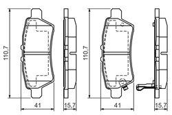 SET PLACUTE FRANA BOSCH 0 986 494 369 - Compatibil cu NISSAN