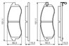 Set placute frana BOSCH 0 986 494 362