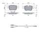 Set placute frana BOSCH 0 986 494 371