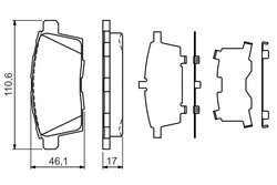SET PLACUTE FRANA BOSCH 0 986 494 376 - Compatibil cu FORD USA, MAZDA