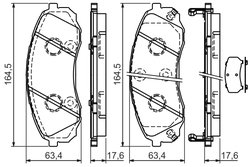 Set placute frana BOSCH 0 986 494 377