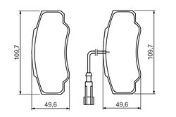 Set placute frana BOSCH 0 986 494 391