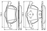 Set placute frana BOSCH 0 986 494 390