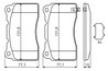 Set placute frana BOSCH 0 986 494 395