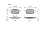 SET PLACUTE FRANA BOSCH 0 986 494 401 - Compatibil cu RENAULT