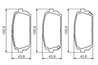 Set placute frana BOSCH 0 986 494 400