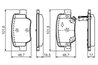 SET PLACUTE FRANA BOSCH 0 986 494 404 - Compatibil cu TOYOTA