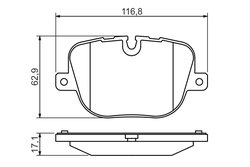 SET PLACUTE FRANA BOSCH 0 986 494 409 - Compatibil cu LAND ROVER