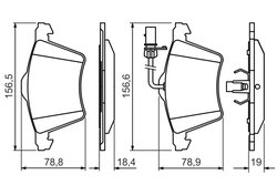 SET PLACUTE FRANA BOSCH 0 986 494 415 - Compatibil cu VW