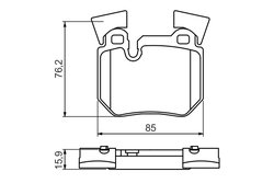 Set placute frana BOSCH 0 986 494 421