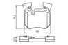 Set placute frana BOSCH 0 986 494 421