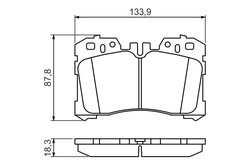 Set placute frana BOSCH 0 986 494 423